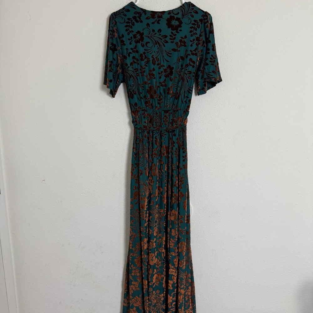 Baltic born uma velvet wrap maxi gown dress - Picture 8 of 8